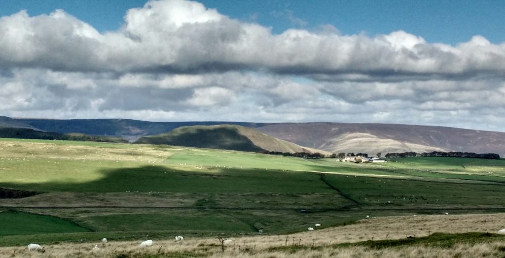 Mam Tor and Rushup Edge from near peak Forest