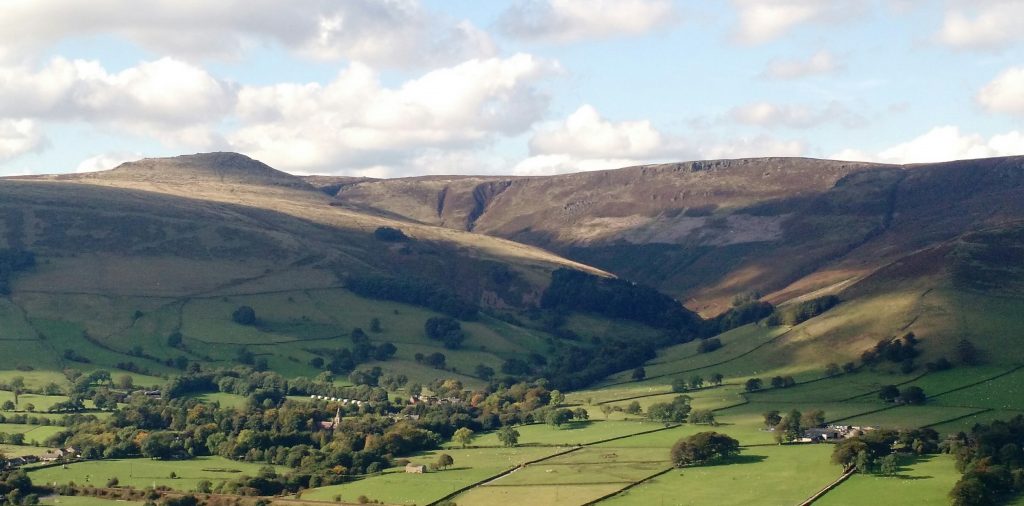Kinderscout and Edale from Hollins Cross
